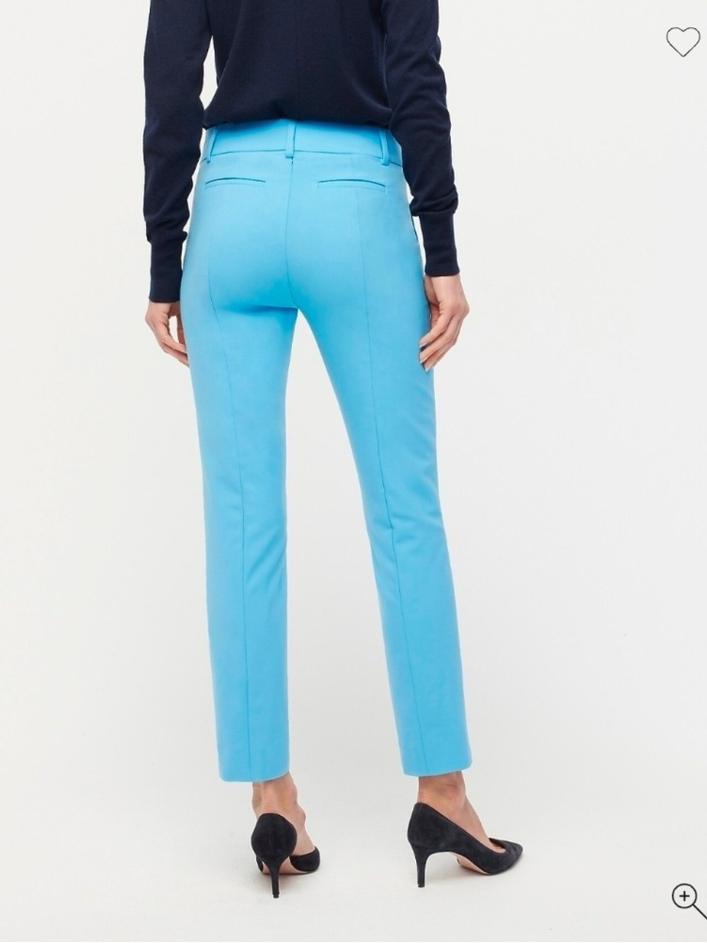 J.Crew Tollegno 1900 Italian Stretch Wool Cameron Slim Ankle Pant 12 Monaco Blue - Picture 5 of 9